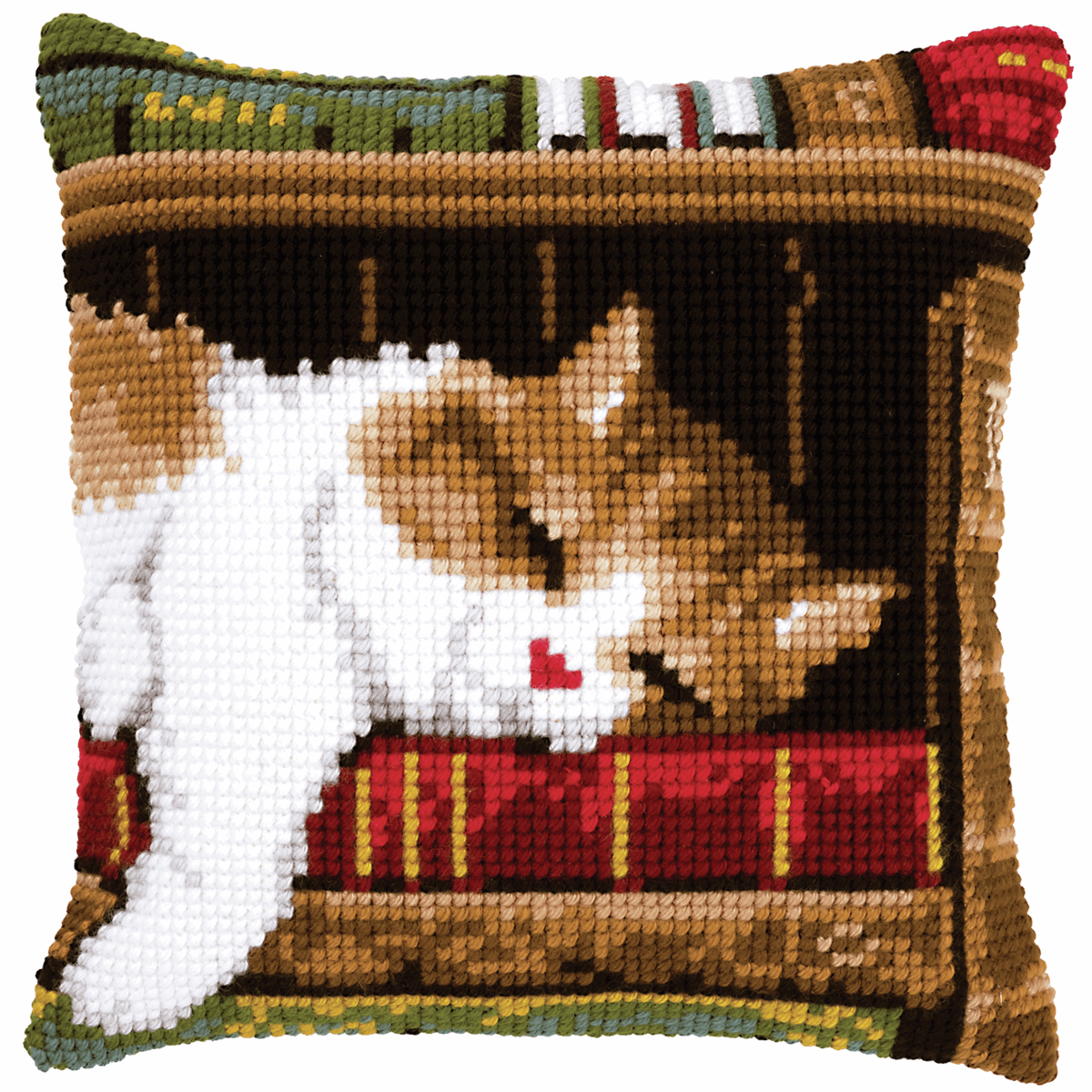 Cat Sleeping  - Vervaco Cushion Cross Stitch Kit PN-0146409