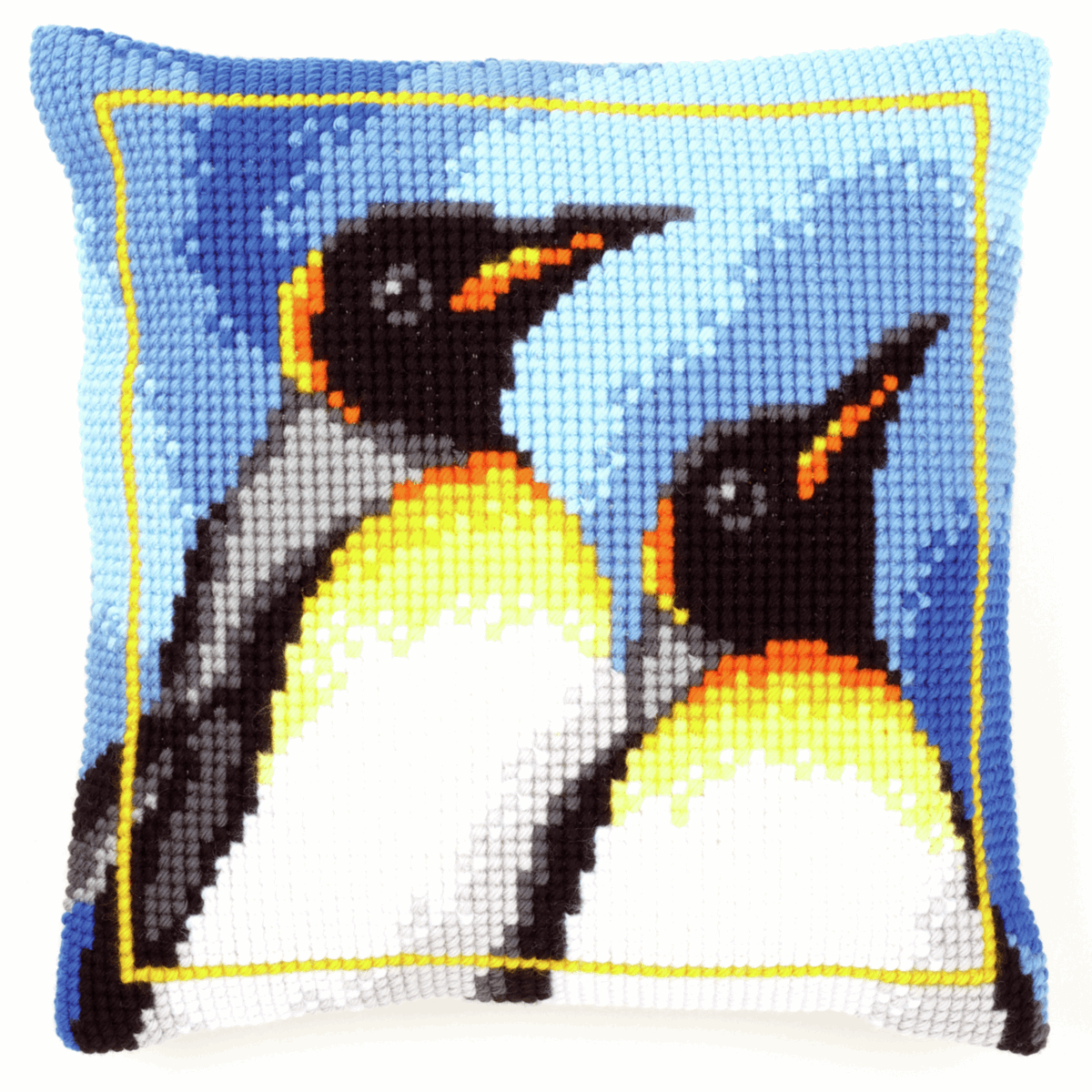 King Penguins  - Vervaco Cushion Cross Stitch Kit PN-0147725