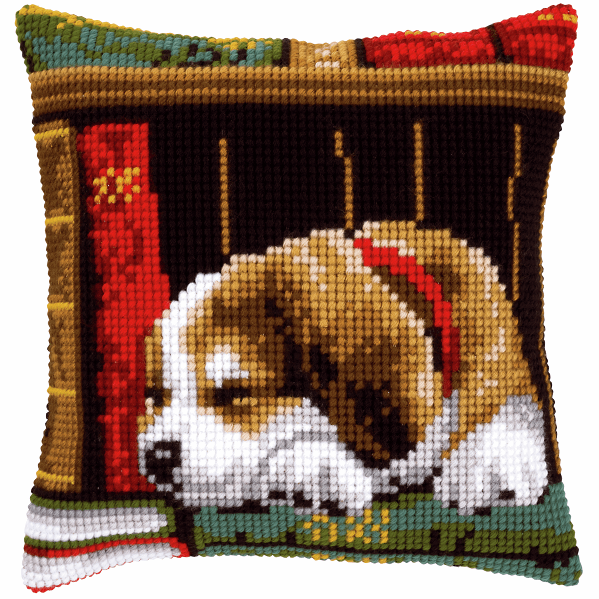 Dog Sleeping - Vervaco Cushion Cross Stitch Kit PN-0148118