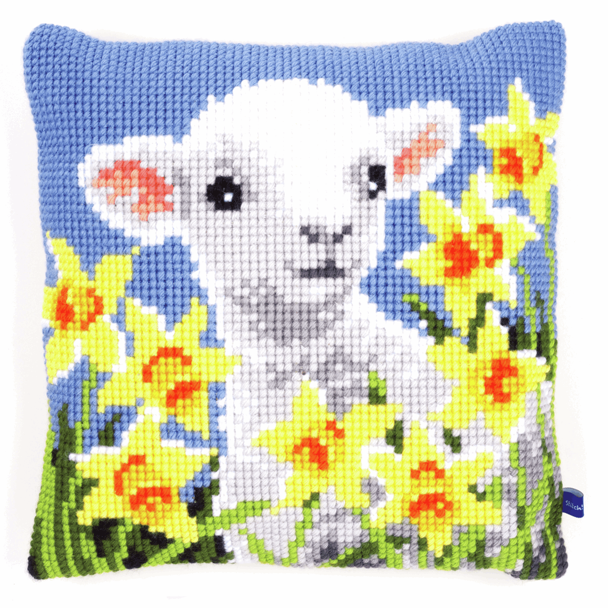 Lamb - Vervaco Cushion Cross Stitch Kit PN-0148423