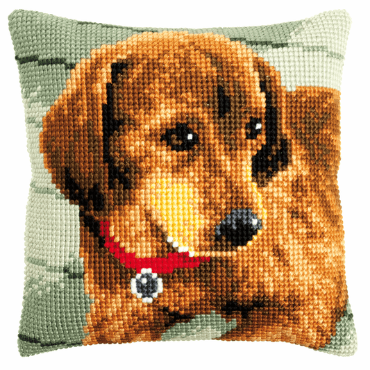 Dachsund - Vervaco Cushion Cross Stitch Kit PN-01484521