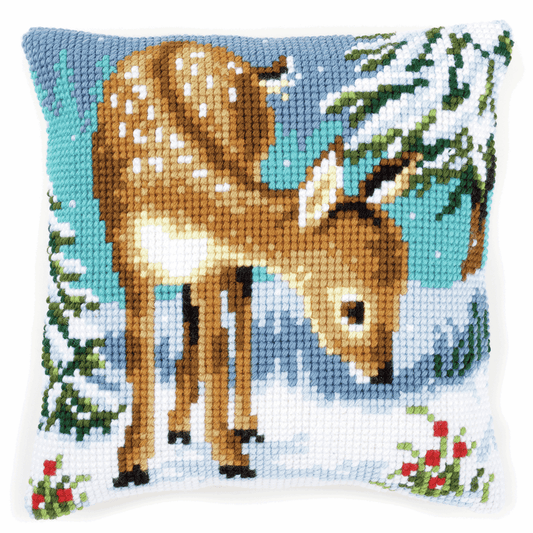 Little Deer - Vervaco Cushion Cross Stitch Kit PN-0149147