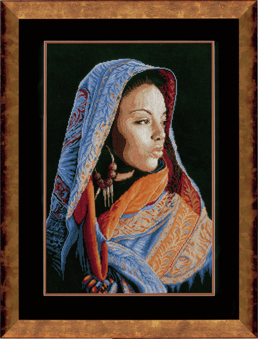 African Lady (Aida) - Lanarte Cross Stitch Kit PN-0149998