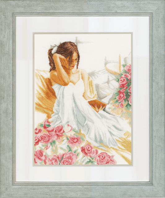 Moment of Reading (Line) - Lanarte Cross Stitch Kit PN-0150001