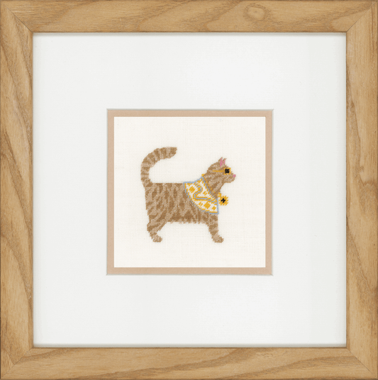 Rock Cats (Linen) - Lanarte Cross Stitch Kit PN-0150009