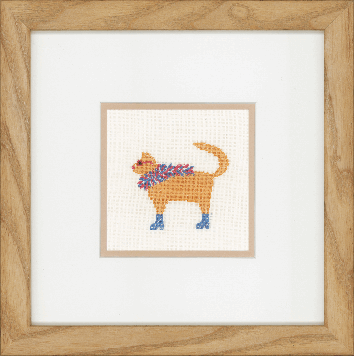 Rock Cats II (Linen) - Lanarte Cross Stitch Kit PN-0150010