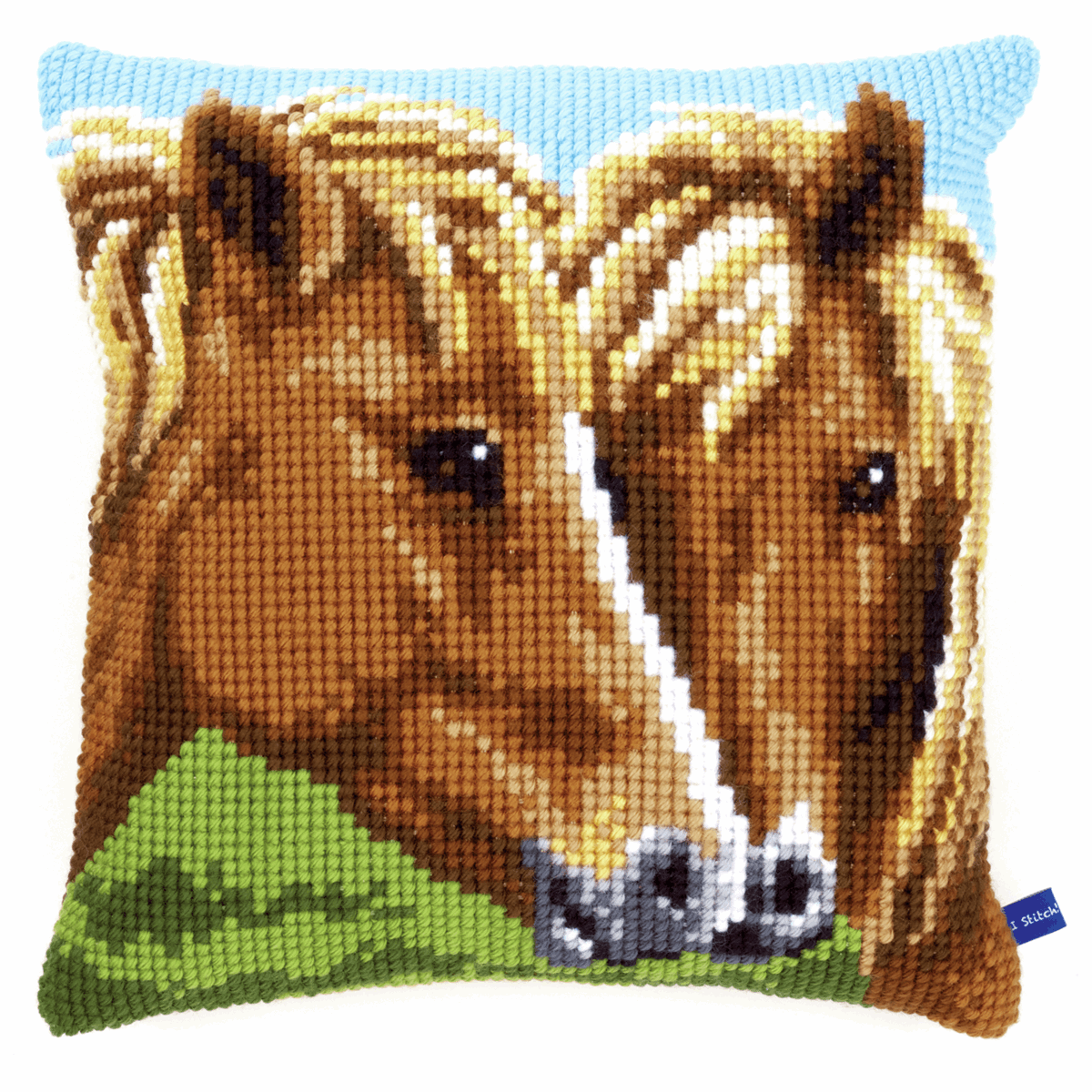 Horses - Vervaco Cushion Cross Stitch Kit PN-0150680