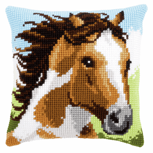 Fiery Stallion - Vervaco Cushion Cross Stitch Kit PN-0151037