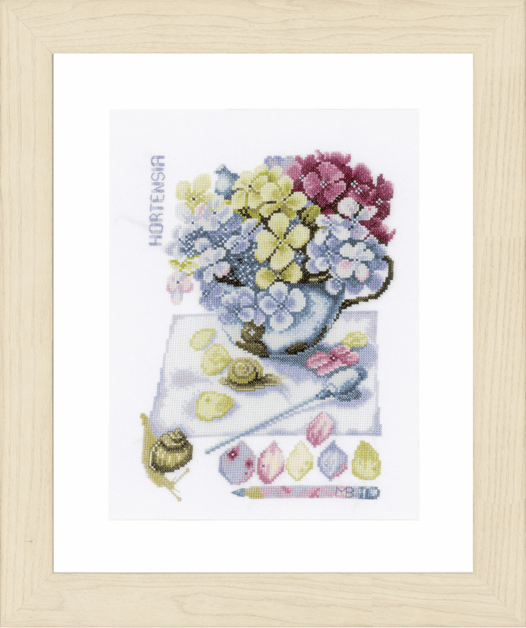 Hortensia (Aida) - Lanarte Cross Stitch Kit PN-0154329