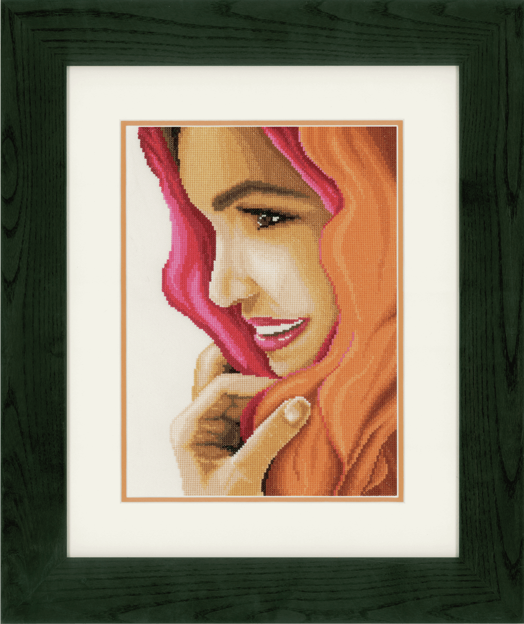 Woman with Scarf (Evenweave) - Lanarte Cross Stitch Kit PN-0156297