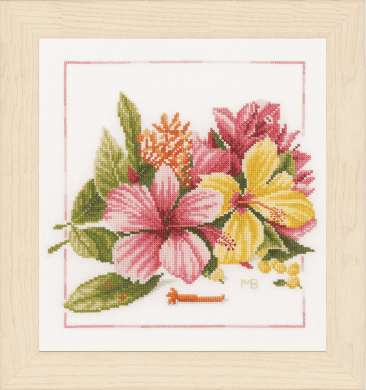 Amaryllis Bouquet - Lanarte Cross Stitch Kit PN-0157495