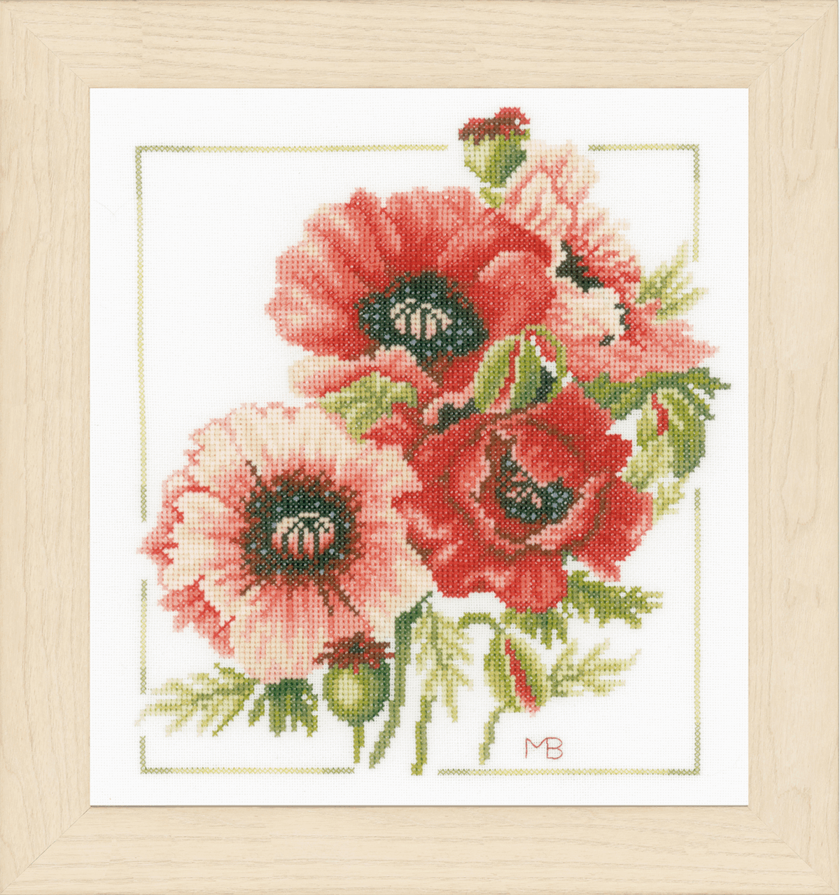 Anemone Bouquet - Lanarte Cross Stitch Kit PN-0157496