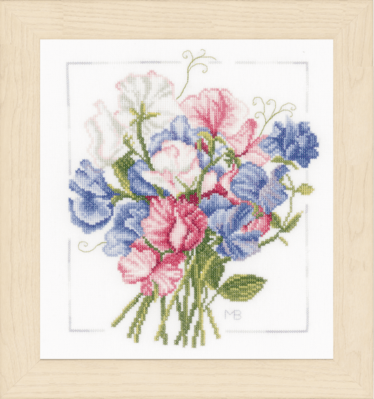 Colourful Bouquet - Lanarte Cross Stitch Kit PN-0157497