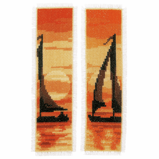 Sailing at Sunset: Set of 2   -  Vervaco Counted Cross Stitch Kit PN-0170465