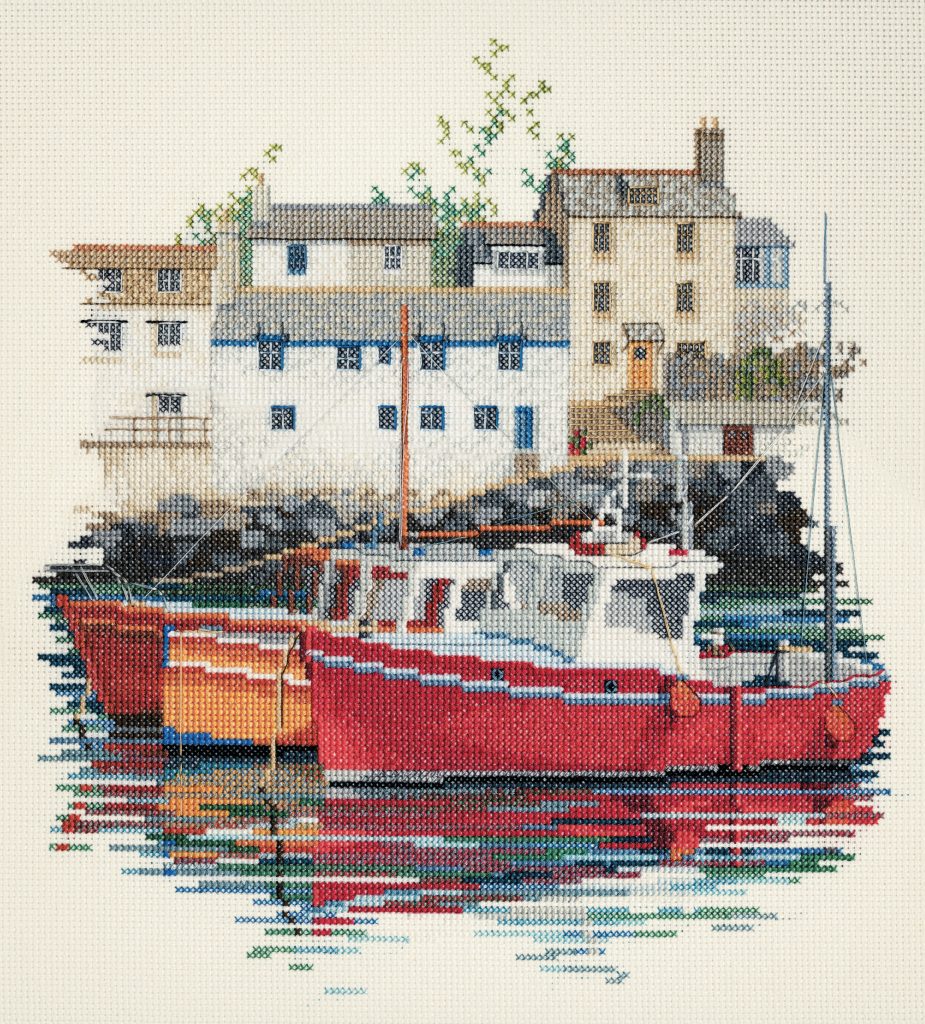 Coastal Britain - Fishing Village - Derwentwater Designs Cross Stitch Kit DWSEA04