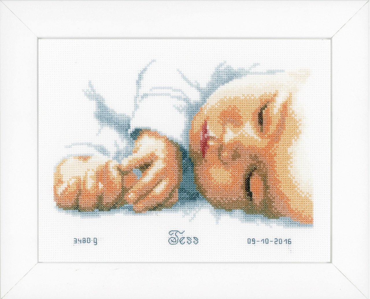 New Born - Baby Birth Sampler -  Vervaco Counted Cross Stitch Kit PN-0154563