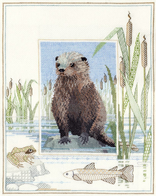 Wildlife - Otter - Derwentwater Designs Cross Stitch Kit  DWWIL6