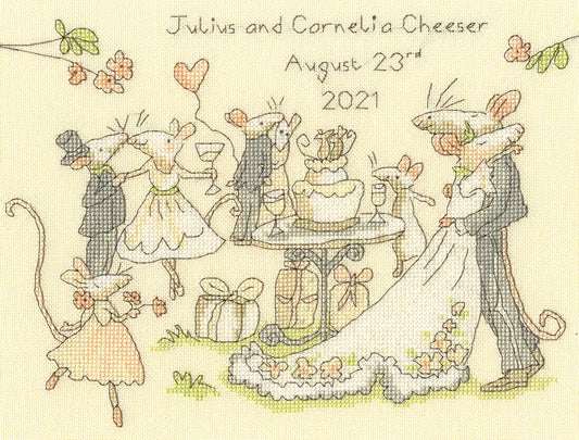 Mice Day for a White Wedding - Bothy Threads Cross Stitch Kit XAJ14