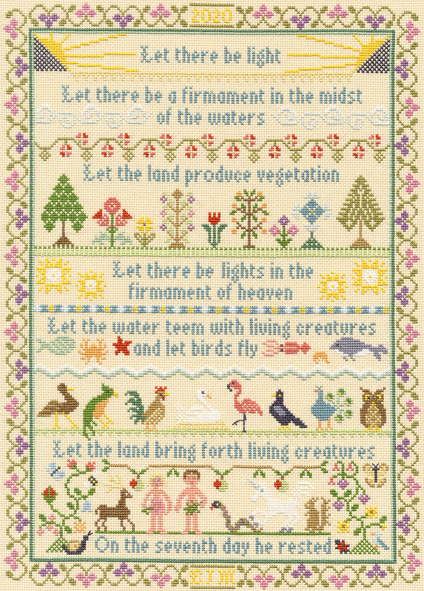 Let There Be Light - Sampler  - Bothy Threads Cross Stitch Kit XBD17