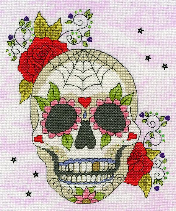 Sugar Skull - Bothy Threads Cross Stitch Kit XBD8