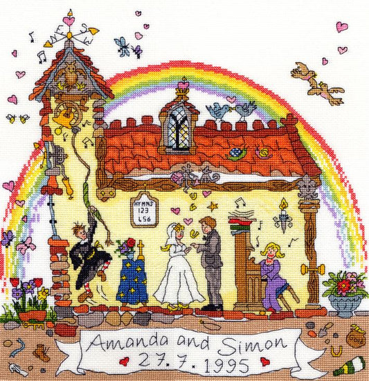 Cut Thru' Wedding -Bothy Threads Cross Stitch Kit XCT23