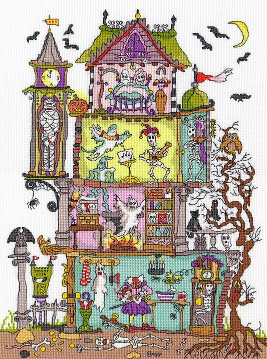 Cut Thru' Haunted House -Bothy Threads Cross Stitch Kit XCT25