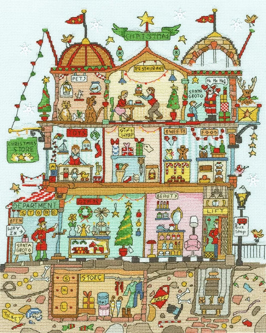 Cut Thru' Christmas Department -Bothy Threads Cross Stitch Kit XCT38