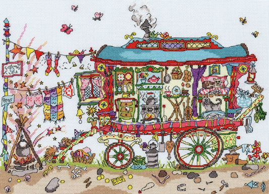 Cut Thru' Gypsy Wagon -Bothy Threads Cross Stitch Kit XCT13