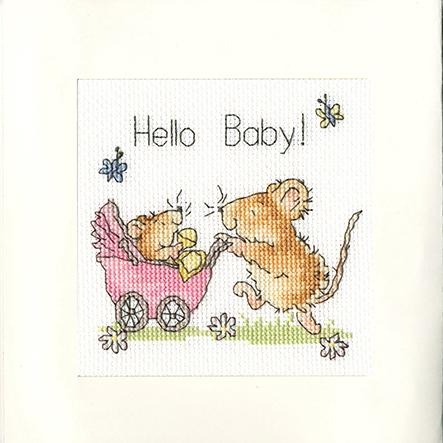 Hello Baby! - Greeting Card - Bothy Threads Cross Stitch Kit XGC21