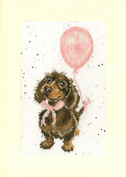 Greeting Card – Welcome Little Sausage - Bothy Threads Cross Stitch Kit XGC33