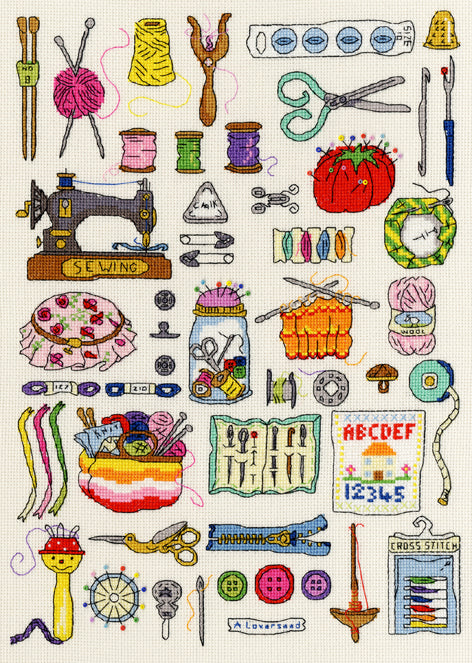 Hobbies: Sewing - Bothy Threads Cross Stitch Kit XH1