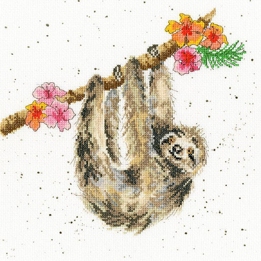 Hanging Around - Sloth - Bothy Threads Cross Stitch Kit XHD59