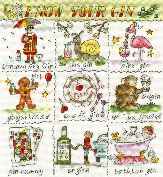 Know Your Gin - Bothy Threads Cross Stitch Kit XHS10