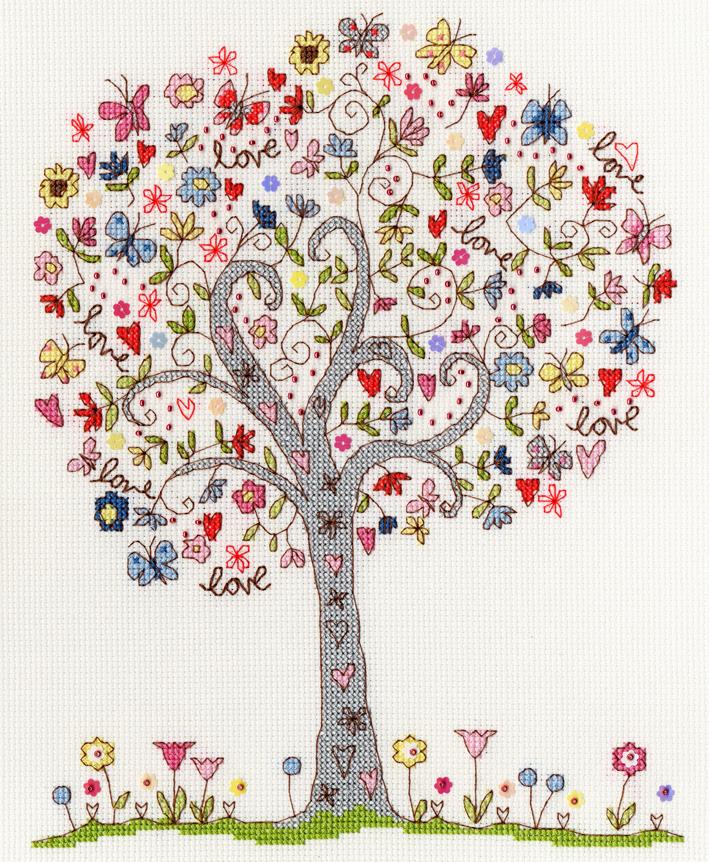 Love Tree - Bothy Threads Cross Stitch Kit XKA2