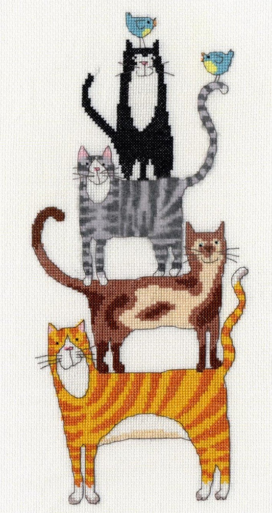 Cat Stack - Bothy Threads Cross Stitch Kit XKM1