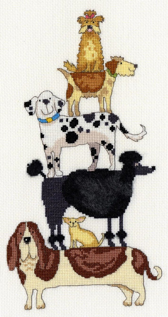 Dog Stack - Bothy Threads Cross Stitch Kit XKM2