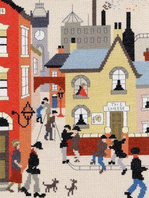 The Cheese - L.S. Lowry Style - Bothy Threads Cross Stitch Kit XLC11