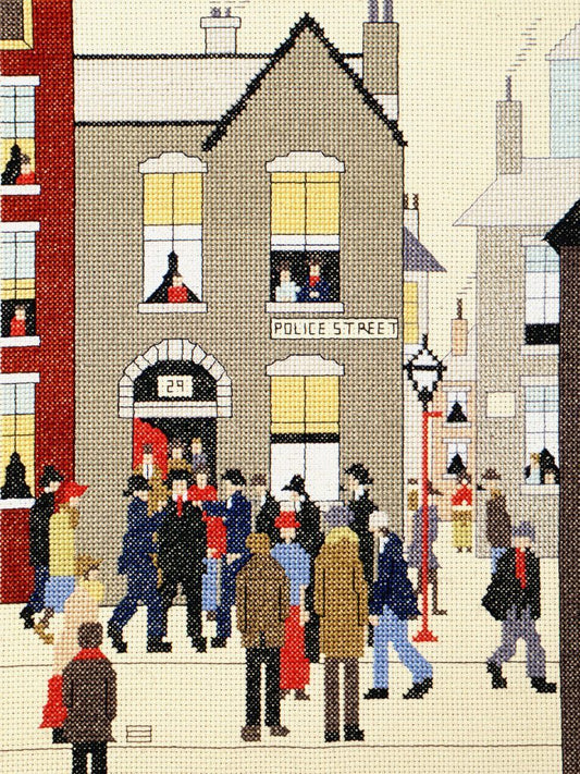 The Arrest - L.S. Lowry - Bothy Threads Cross Stitch Kit XLC6