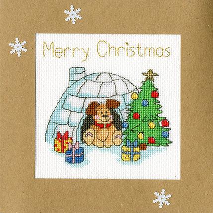 Christmas Card – Winter Woof - Bothy Threads Cross Stitch Kit XMAS25