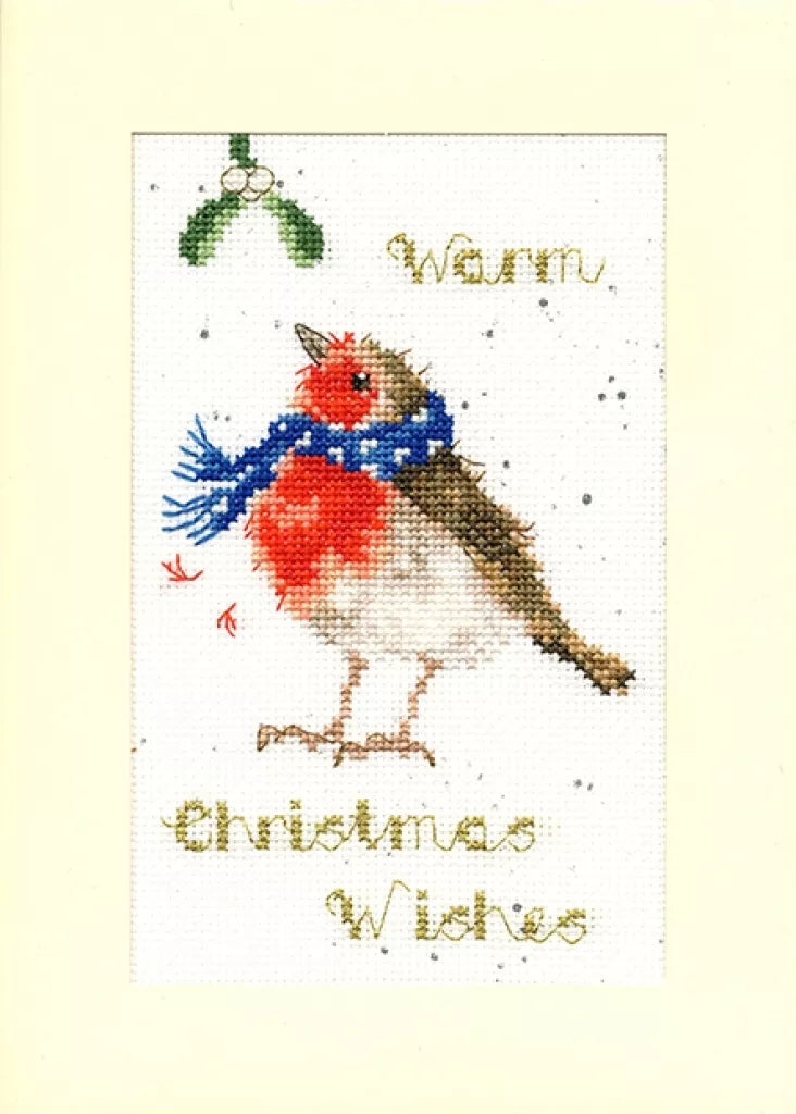 Christmas Card - Warm Wishes - Bothy Threads Cross Stitch Kit XMAS47