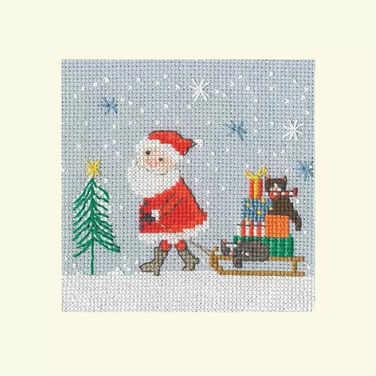 Christmas Card - Delivery By Sledge - Bothy Threads Cross Stitch Kit XMAS52