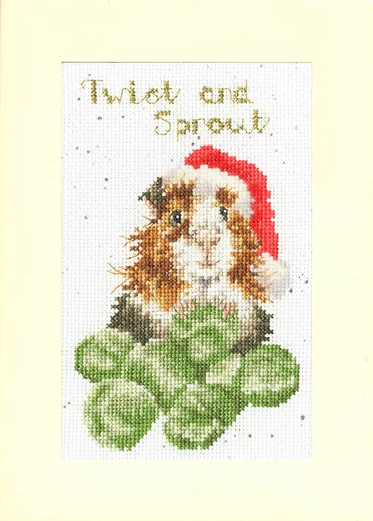 Christmas Card - Twist And Sprout - Bothy Threads Cross Stitch Kit XMAS58