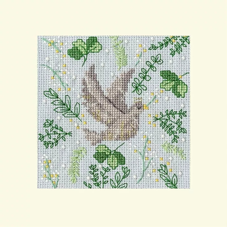 Christmas Card - Scandi Dove - Bothy Threads Cross Stitch Kit XMAS60