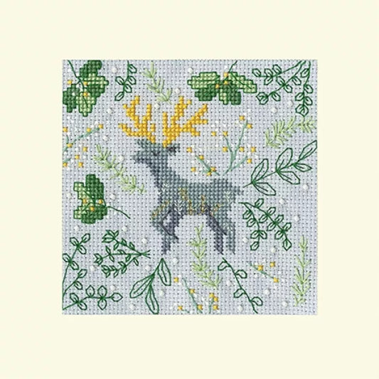 Christmas Card - Scandi Deer - Bothy Threads Cross Stitch Kit XMAS62