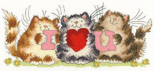 I Heart U - Bothy Threads Cross Stitch Kit XMS25