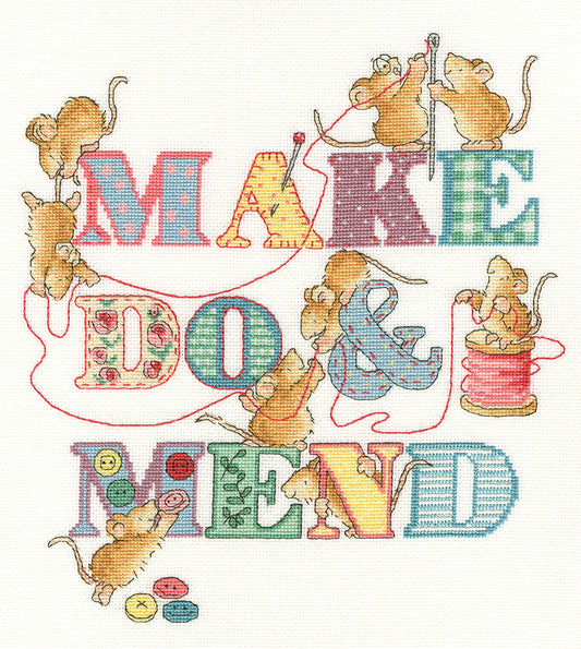 Make Do And Mend  - Bothy Threads Cross Stitch Kit XMS33