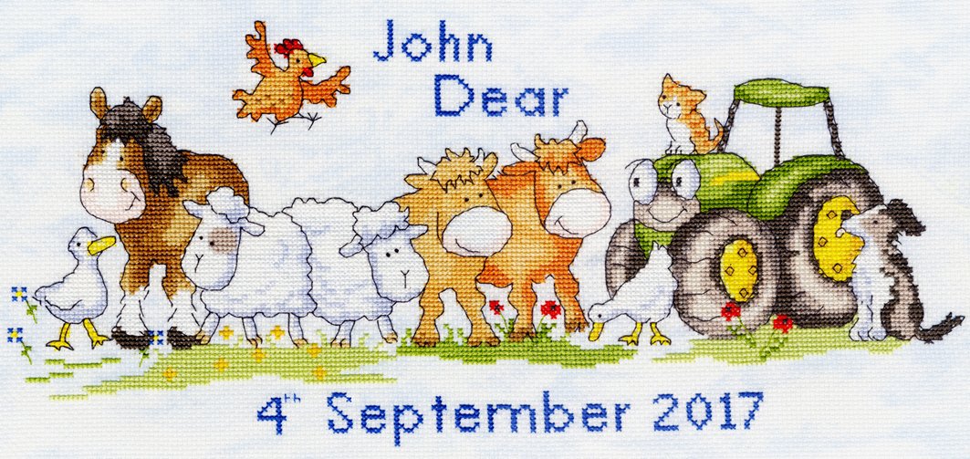 First Born | Birth Sampler  - Bothy Threads Cross Stitch Kit XNB2