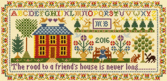 Friend's House Sampler - Bothy Threads Cross Stitch Kit XS1