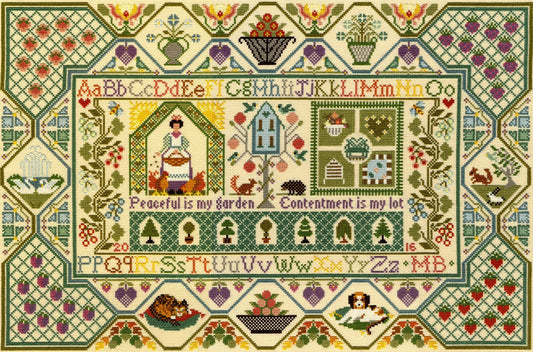 Peaceful Garden Sampler - Bothy Threads Cross Stitch Kit XS11