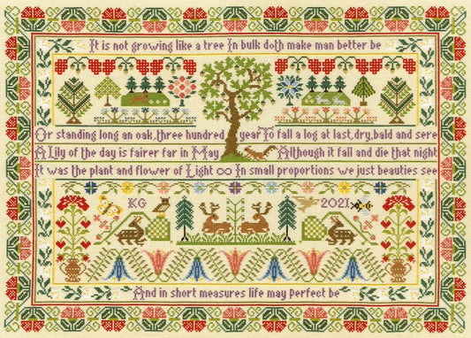 Oak Tree Sampler - Bothy Threads Cross Stitch Kit XS15